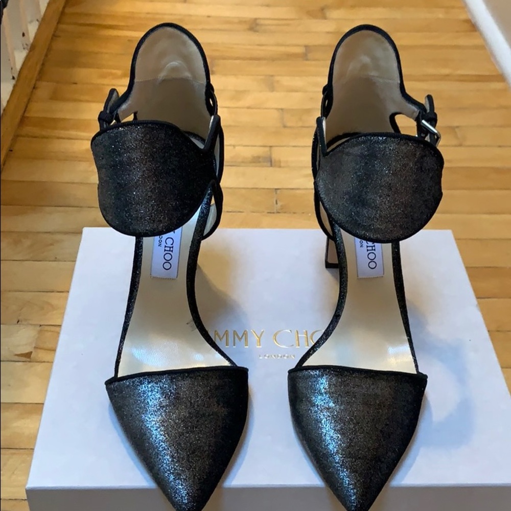 Jimmy Choo metallic heels